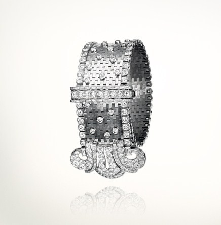 Ludo bracelet -1935, white gold, diamonds. In the former collection of Barbara Hutton.