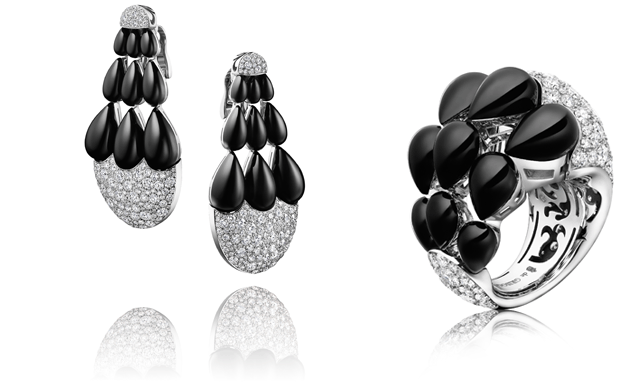India earrings and ring, De Grisogono