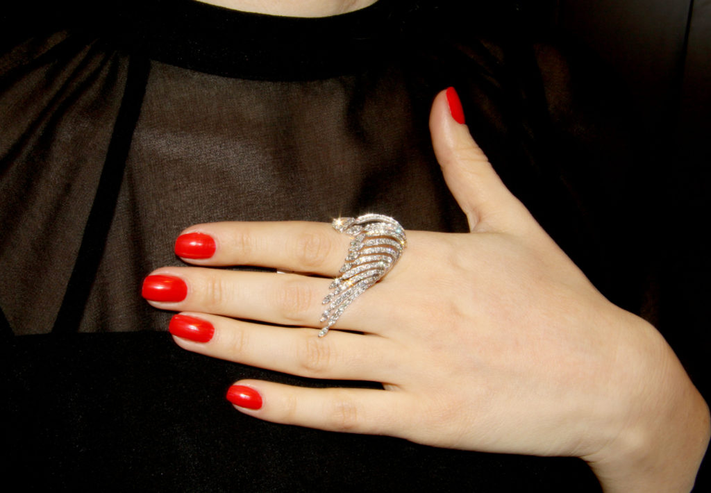 Wing ring with diamond pave', Istanboulli Gioielli