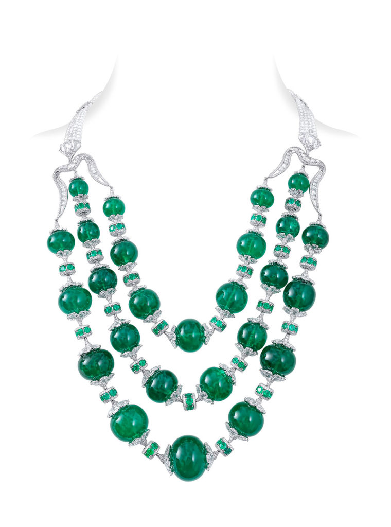 Emerald Maharani necklace, Nirav Modi