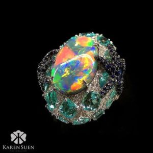 Opal ring, Karen Suen Fine Jewellery